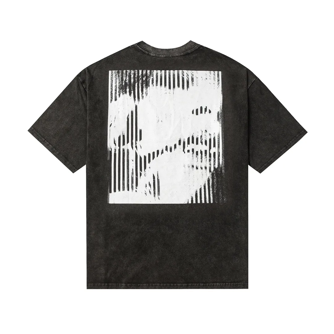 Saint Michael series trendy T craft letter drawing round neck short sleeves Style number: D3211p116 Color: black Size: S M L XL